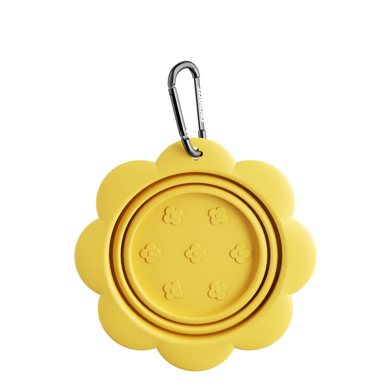 Collapsible Dog Bowl with Carabiner Clip